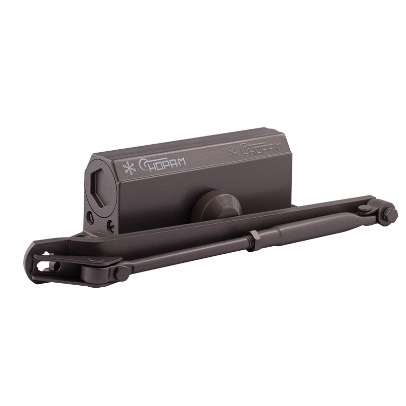 Доводчик дверной с фиксацией 3S-F бол. цвет Графит Нора-М