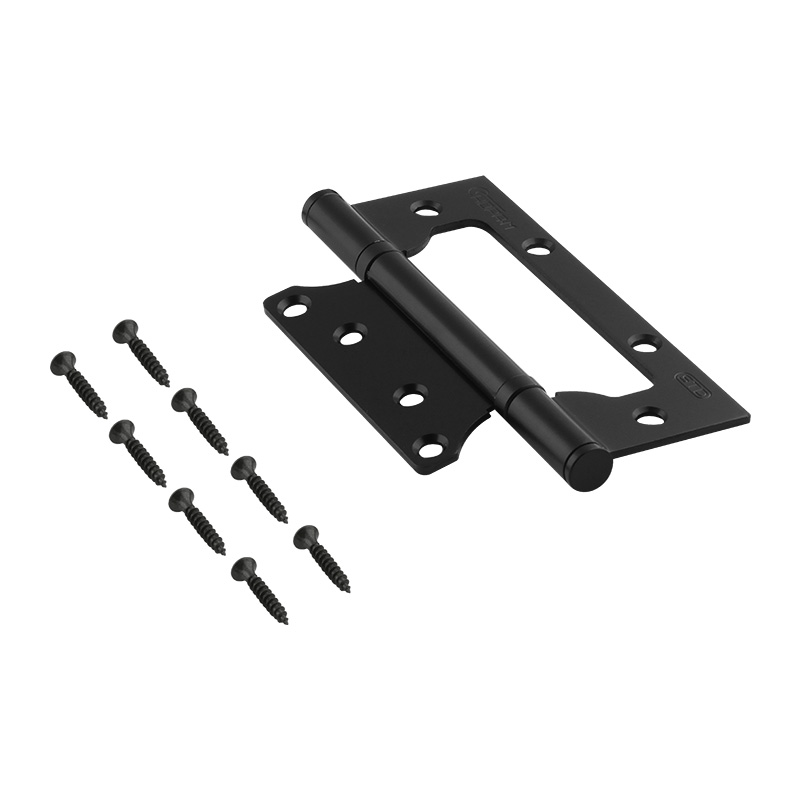 Комплектация и упаковка Петля без врезки 800-5" STD (125*75*2,5) без колп. цвет Черный Нора-М