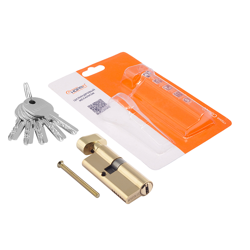 Комплектация и упаковка Цилиндр ЛПУВ.УК цвет Латунь Нора-М