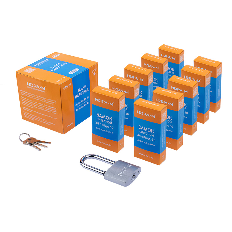 Комплектация и упаковка Замок навесной МК-1010ДД мастер ключ цвет Серебро Нора-М