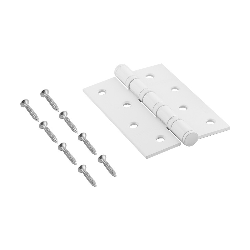 Комплектация и упаковка Петля универсальная 4"-4ВВ STD (100*70*2,5) без колп. цвет Белый Нора-М