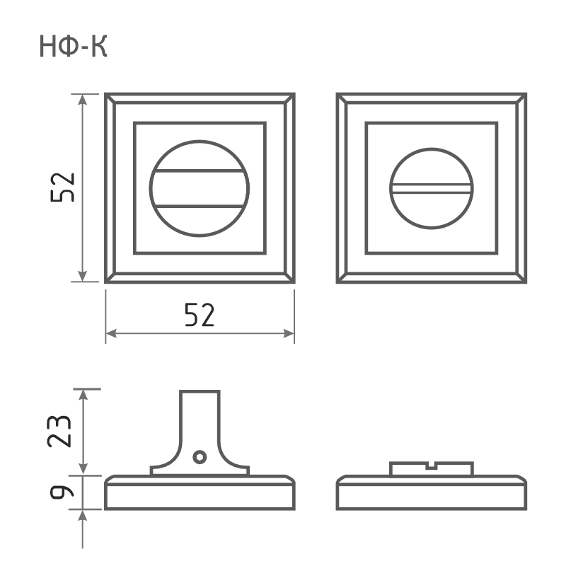 Схема Фиксатор НФ-К цвет Белый Нора-М