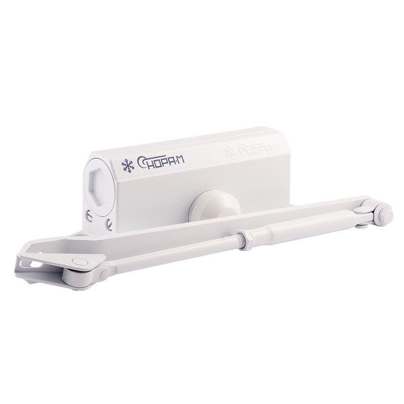 Доводчик дверной с фиксацией 3S-F бол. цвет Белый Нора-М