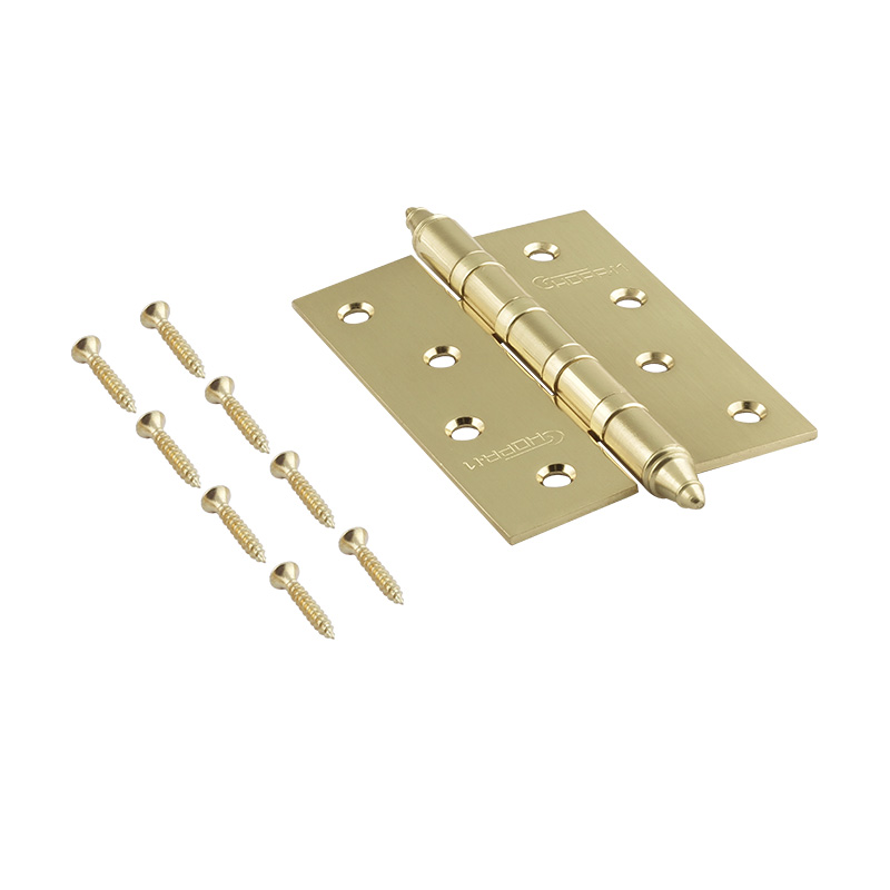 Комплектация и упаковка Петля универсальная 4"-4ВВ (100*75*2,5) с колп. цвет Матовое золото Нора-М