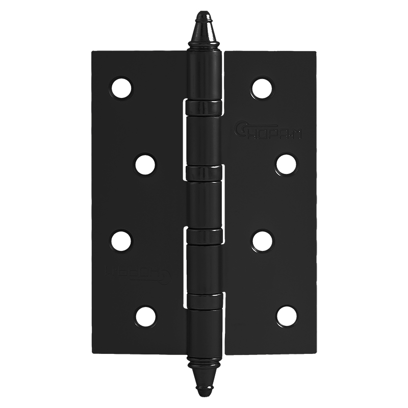 Петля универсальная 4"-4ВВ (100*75*2,5) с колп. цвет Черный Нора-М